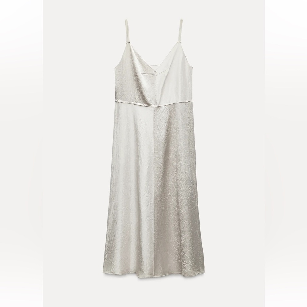 White Satin Slip Dress